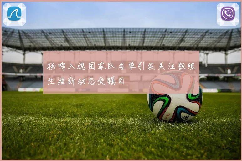 杨鸣入选国家队名单引发关注教练生涯新动态受瞩目